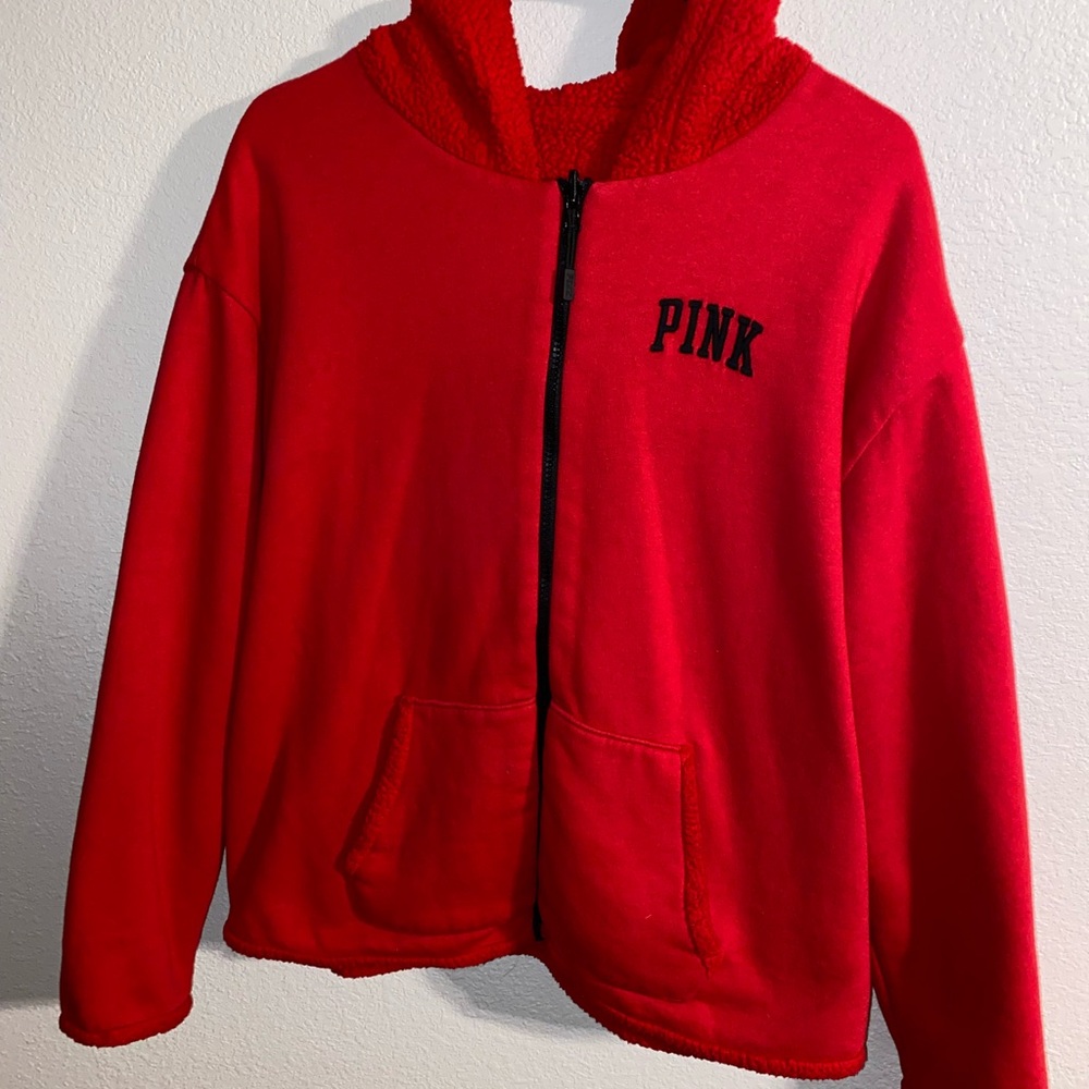 PINK Victoria's Secret Red Casual Sweatshirt